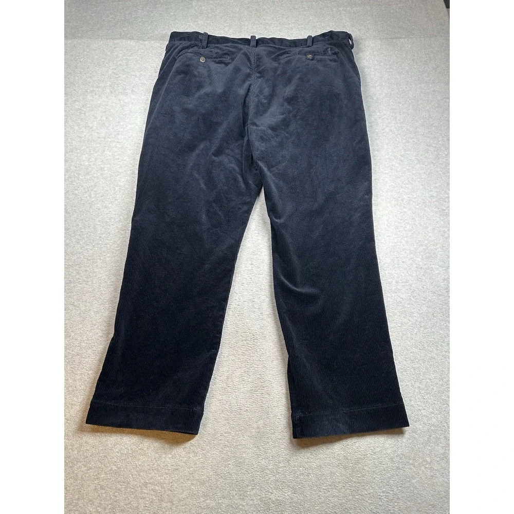 Polo Ralph Lauren Navy‎ Corduroy Pants Men 40x30(29) Stretch Straight Preppy